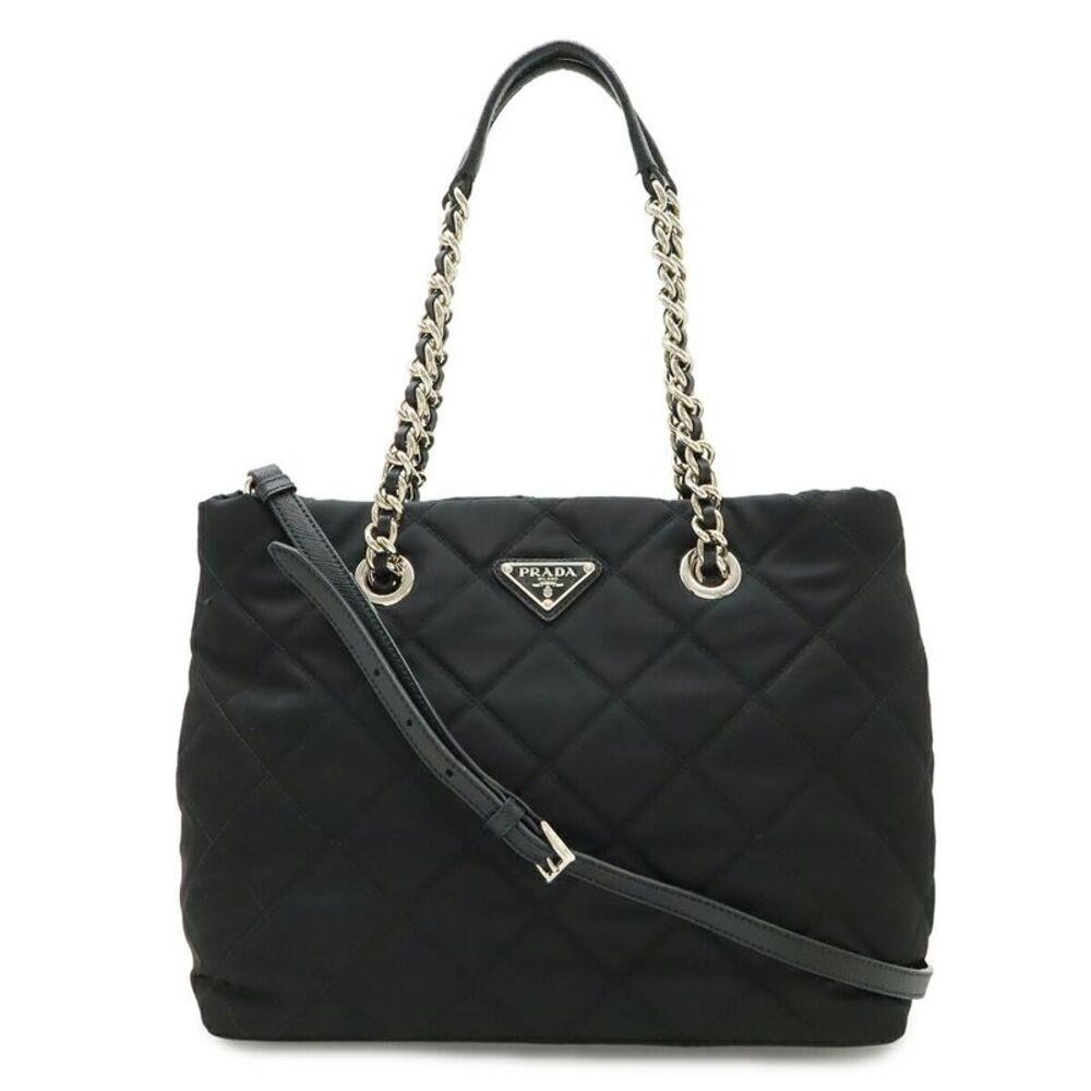 Prada Tessuto Chain Shoulder Bag